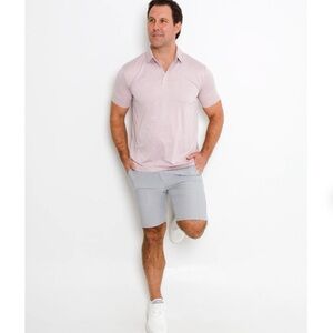 Andersonord Grey Performance Golf Shorts Khaki  34